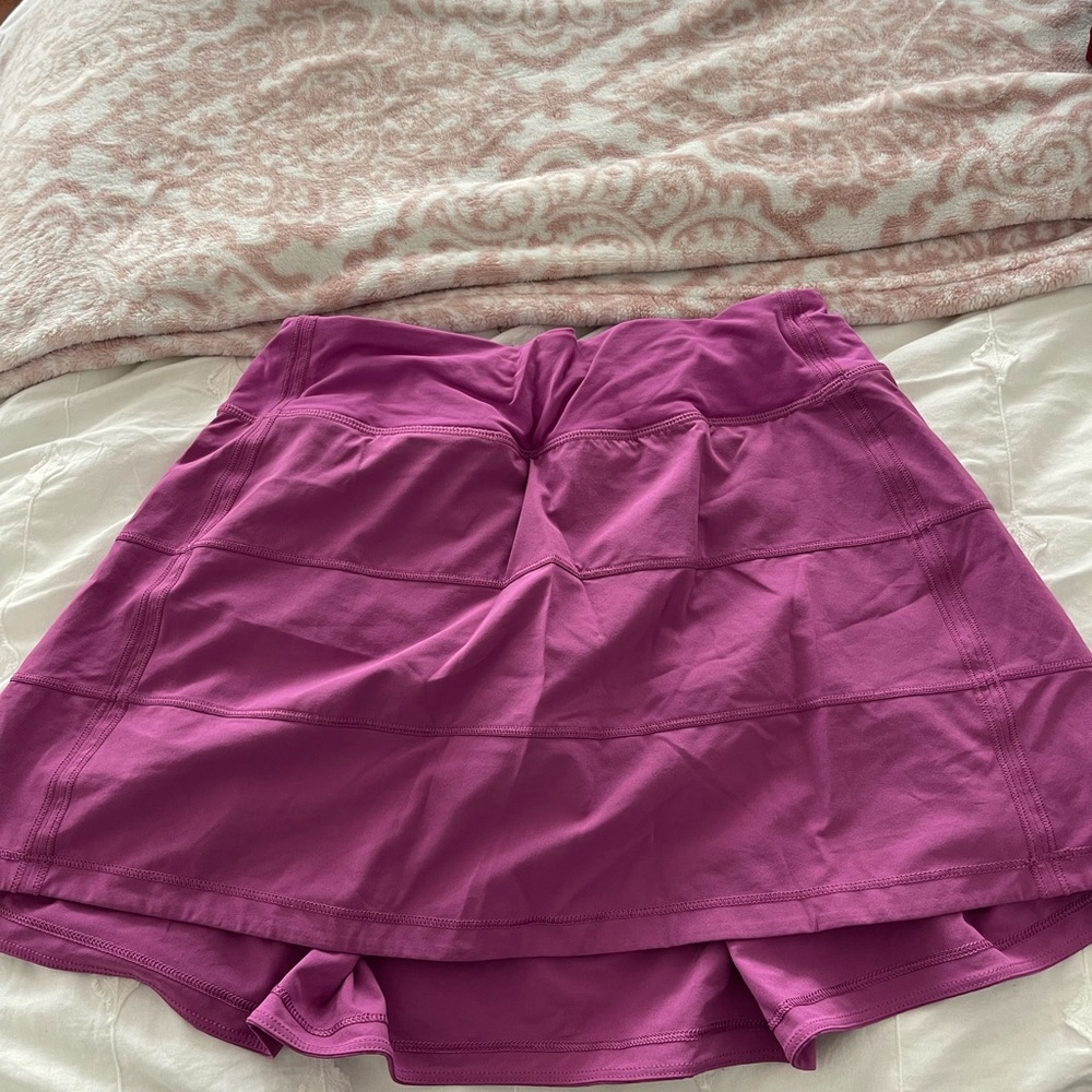 Lululemon vivid plum pace rival skirt